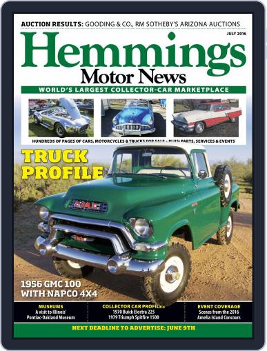Hemmings Motor News (Digital) July 1st, 2016 Issue Cover