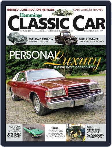 Hemmings Classic Car December 1st, 2018 Digital Back Issue Cover