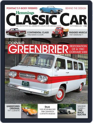 Hemmings Classic Car November 1st, 2017 Digital Back Issue Cover