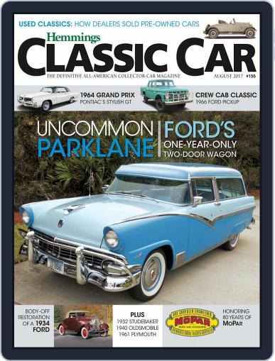 Hemmings Classic Car August 1st, 2017 Digital Back Issue Cover