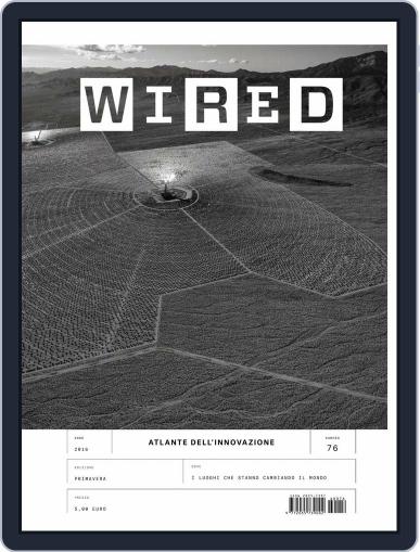 Wired Italia April 22nd, 2016 Digital Back Issue Cover