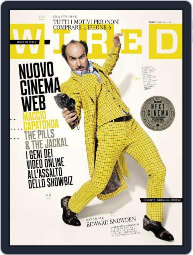 Wired Italia October 6th, 2014 Digital Back Issue Cover