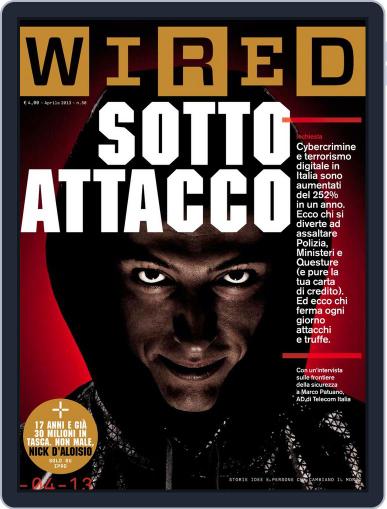Wired Italia April 3rd, 2013 Digital Back Issue Cover