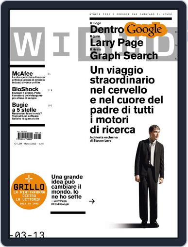 Wired Italia March 5th, 2013 Digital Back Issue Cover