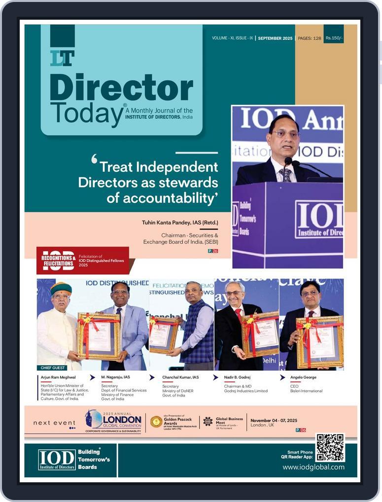 Director Today September 13th, 2025 Digital Back Issue Cover