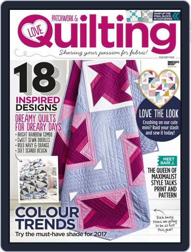Love Patchwork & Quilting March 1st, 2017 Digital Back Issue Cover