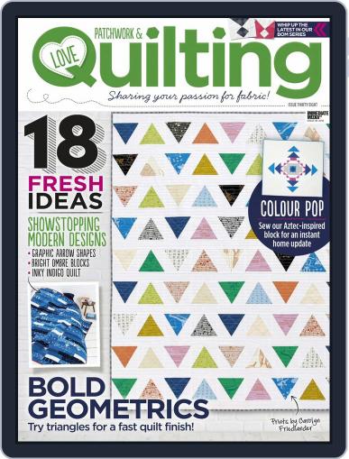 Love Patchwork & Quilting September 1st, 2016 Digital Back Issue Cover