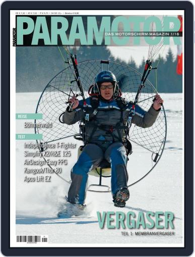 Paramotor Magazin January 1st, 2016 Digital Back Issue Cover