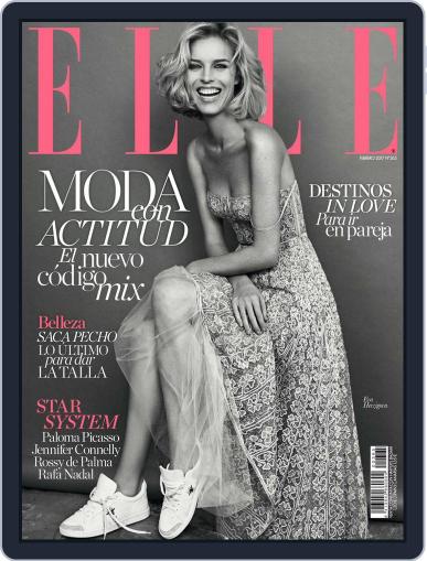 Elle España February 1st, 2017 Digital Back Issue Cover