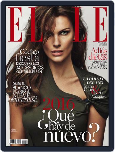 Elle España January 1st, 2016 Digital Back Issue Cover