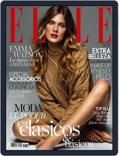 Elle España October 1st, 2015 Digital Back Issue Cover