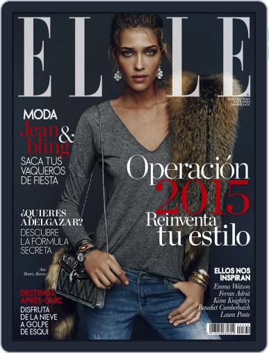 Elle España December 18th, 2014 Digital Back Issue Cover