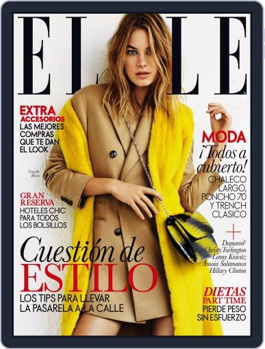 Elle España September 22nd, 2014 Digital Back Issue Cover