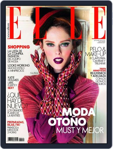 Elle España August 21st, 2012 Digital Back Issue Cover