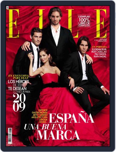 Elle España December 12th, 2008 Digital Back Issue Cover
