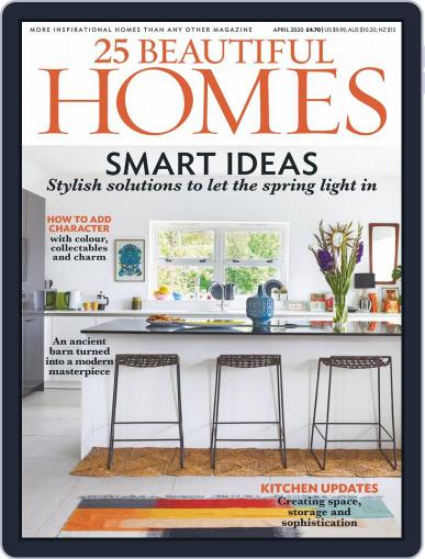 25 Beautiful Homes April 1st, 2020 Digital Back Issue Cover