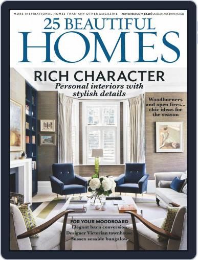 25 Beautiful Homes November 1st, 2019 Digital Back Issue Cover