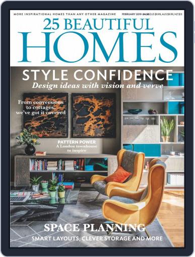 25 Beautiful Homes February 1st, 2019 Digital Back Issue Cover