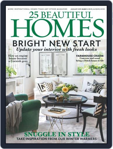 25 Beautiful Homes January 1st, 2019 Digital Back Issue Cover