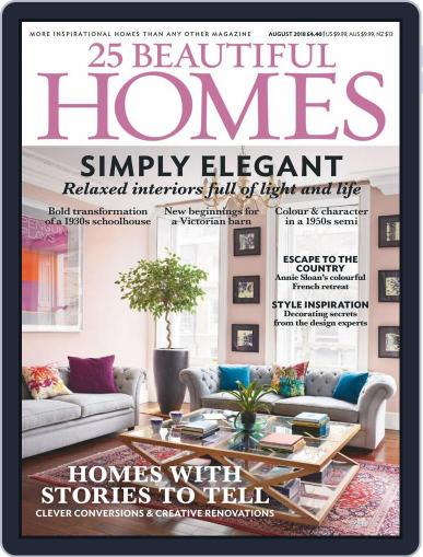 25 Beautiful Homes August 1st, 2018 Digital Back Issue Cover