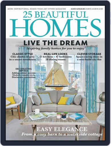 25 Beautiful Homes March 1st, 2018 Digital Back Issue Cover