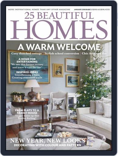 25 Beautiful Homes January 1st, 2018 Digital Back Issue Cover