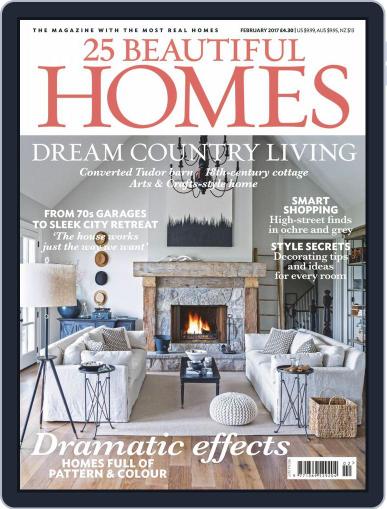 25 Beautiful Homes February 1st, 2017 Digital Back Issue Cover