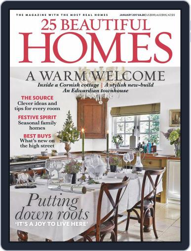 25 Beautiful Homes January 1st, 2017 Digital Back Issue Cover