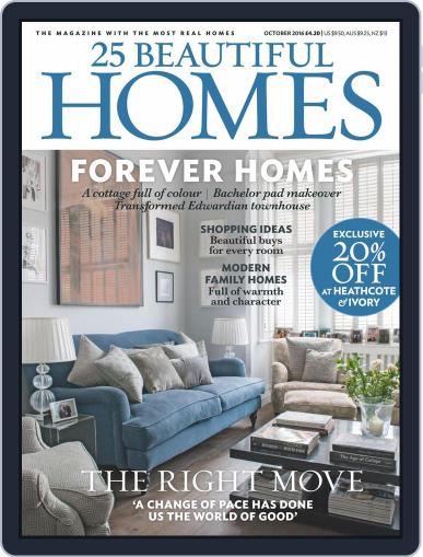 25 Beautiful Homes October 1st, 2016 Digital Back Issue Cover