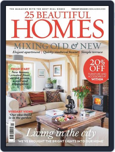 25 Beautiful Homes January 1st, 2016 Digital Back Issue Cover