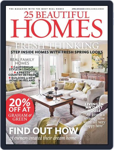 25 Beautiful Homes March 4th, 2015 Digital Back Issue Cover