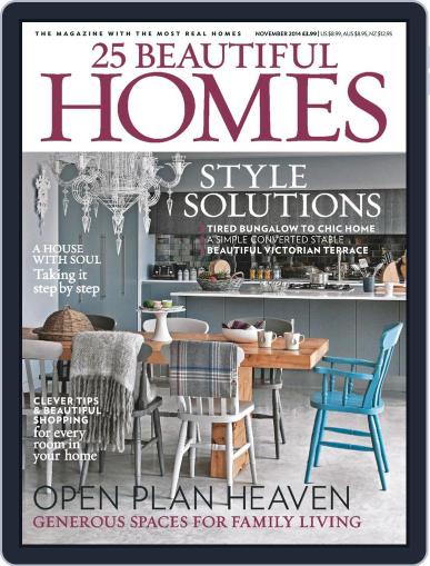 25 Beautiful Homes October 2nd, 2014 Digital Back Issue Cover