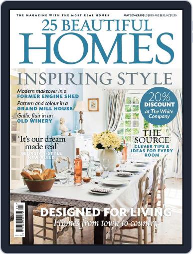 25 Beautiful Homes April 2nd, 2014 Digital Back Issue Cover