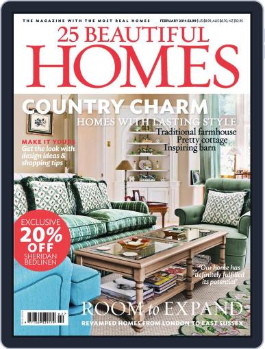 25 Beautiful Homes January 1st, 2014 Digital Back Issue Cover