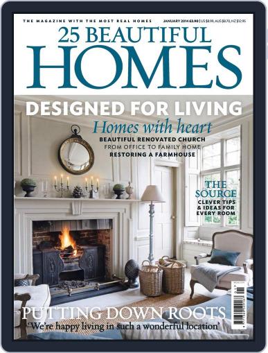 25 Beautiful Homes December 6th, 2013 Digital Back Issue Cover