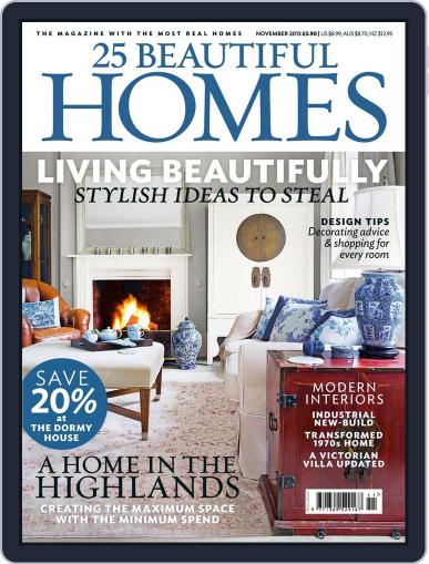 25 Beautiful Homes October 2nd, 2013 Digital Back Issue Cover