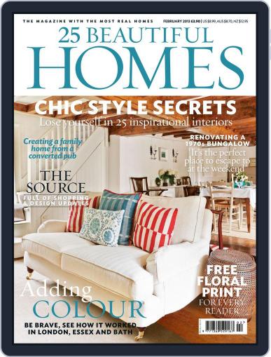 25 Beautiful Homes January 2nd, 2013 Digital Back Issue Cover
