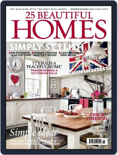 25 Beautiful Homes October 3rd, 2012 Digital Back Issue Cover