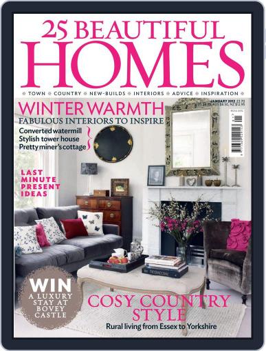25 Beautiful Homes December 12th, 2011 Digital Back Issue Cover