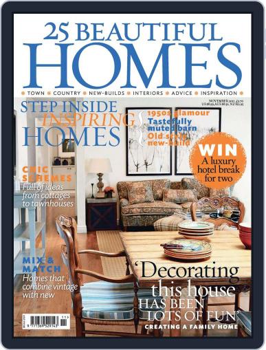 25 Beautiful Homes November 1st, 2011 Digital Back Issue Cover