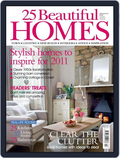 25 Beautiful Homes January 12th, 2011 Digital Back Issue Cover