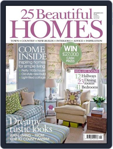 25 Beautiful Homes September 1st, 2010 Digital Back Issue Cover