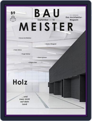Baumeister August 31st, 2013 Digital Back Issue Cover