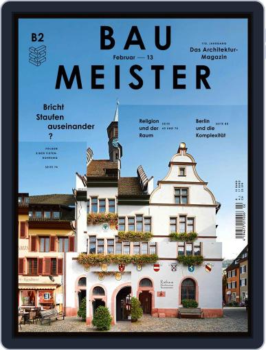 Baumeister January 30th, 2013 Digital Back Issue Cover