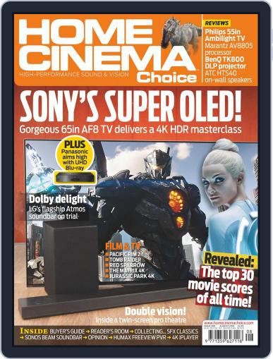 Home Cinema Choice August 1st, 2018 Digital Back Issue Cover