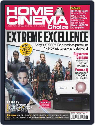 Home Cinema Choice May 1st, 2018 Digital Back Issue Cover