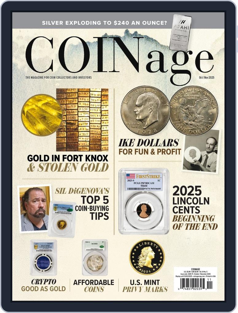 COINage October 1st, 2025 Digital Back Issue Cover