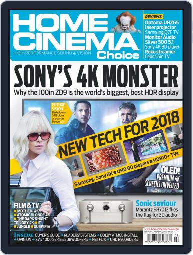 Home Cinema Choice February 1st, 2018 Digital Back Issue Cover
