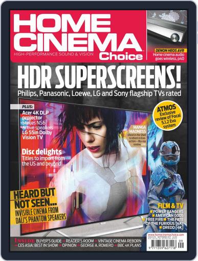 Home Cinema Choice September 1st, 2017 Digital Back Issue Cover