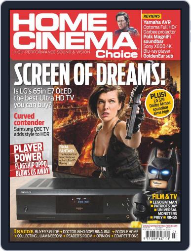 Home Cinema Choice July 1st, 2017 Digital Back Issue Cover